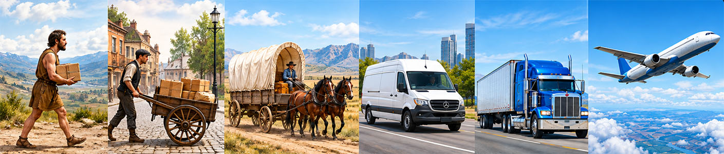 Evolution of cargo transportation